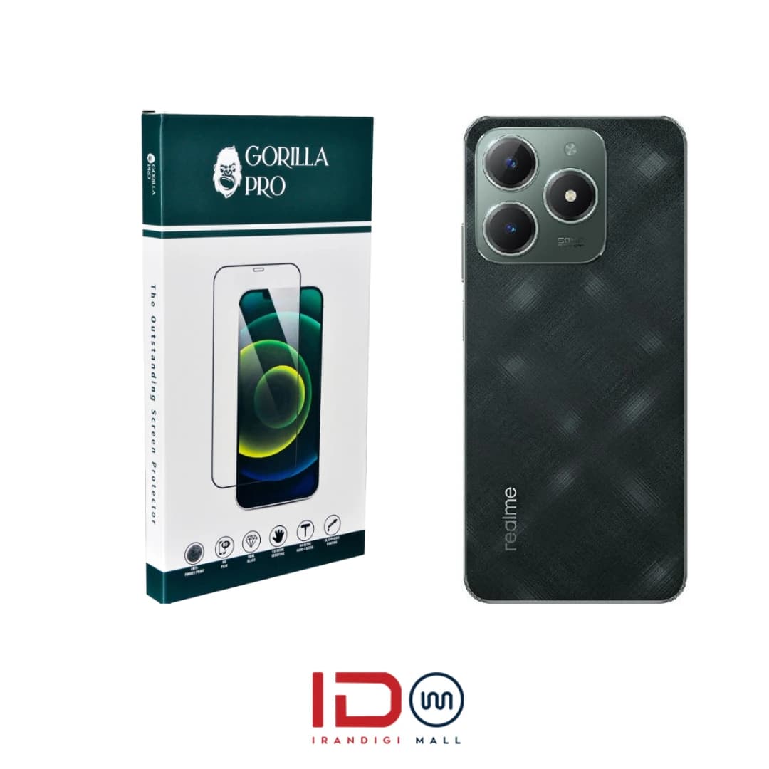 گلس و محافظ هیدروژلی (شفاف) بدنه گوشی ریلمی مدل Realme C61