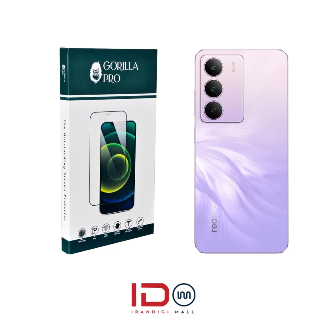 گلس و محافظ هیدروژلی (شفاف) بدنه گوشی ریلمی مدل Realme C75X