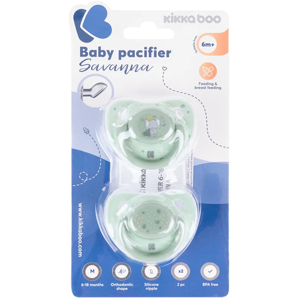 پستانک ارتودنسی 18-6 ماه savanna کیکابو Kikkaboo — تصویر ۸