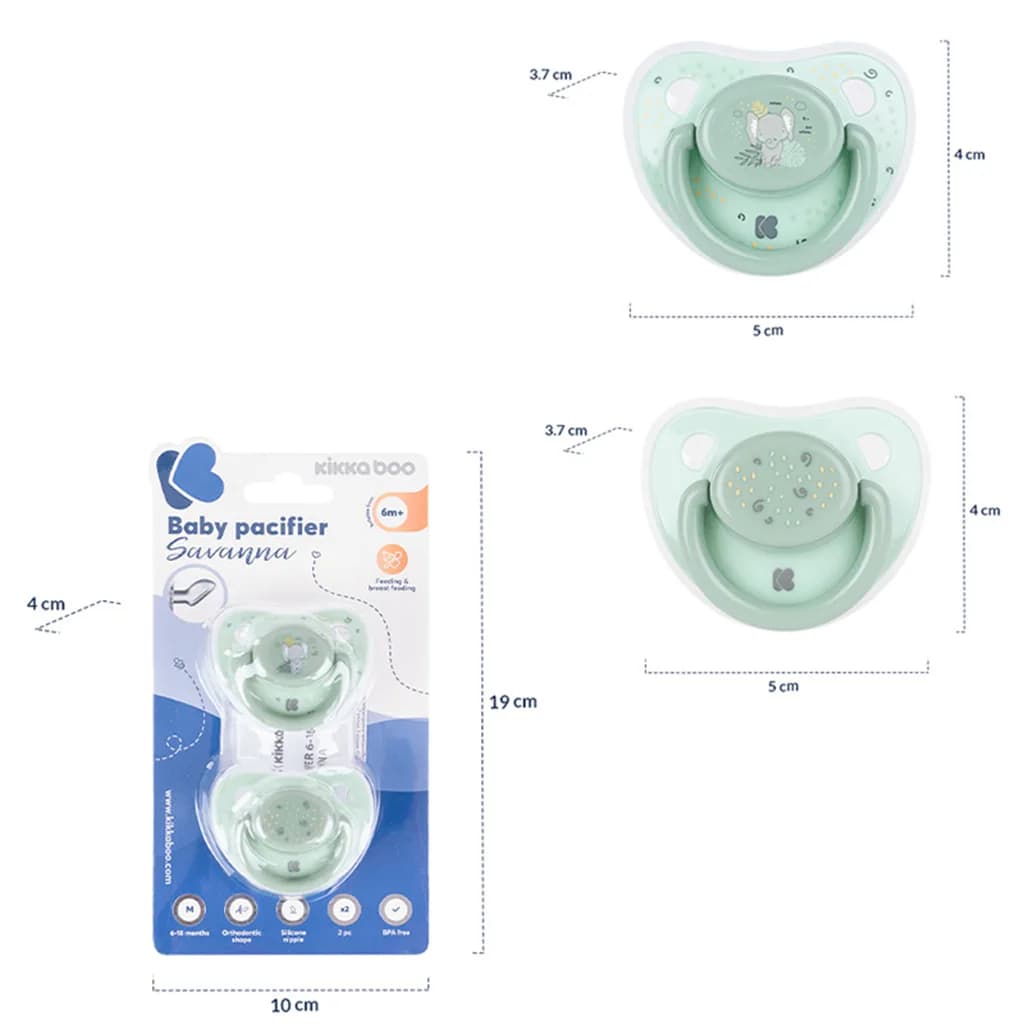 پستانک ارتودنسی 18-6 ماه savanna کیکابو Kikkaboo — تصویر ۲