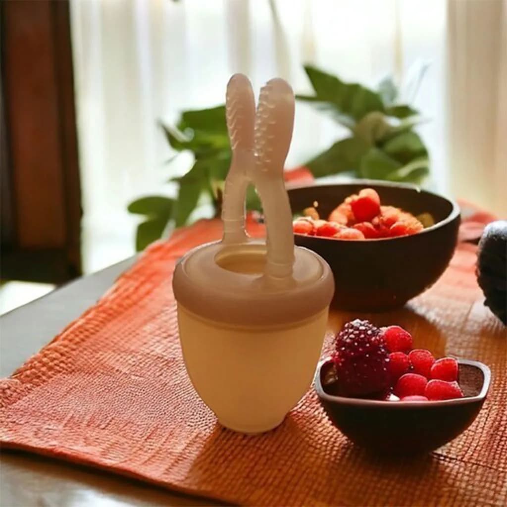 پستانک تغذيه فيدينگ ميوه خوری سيليکونی Dr GYM — تصویر ۶