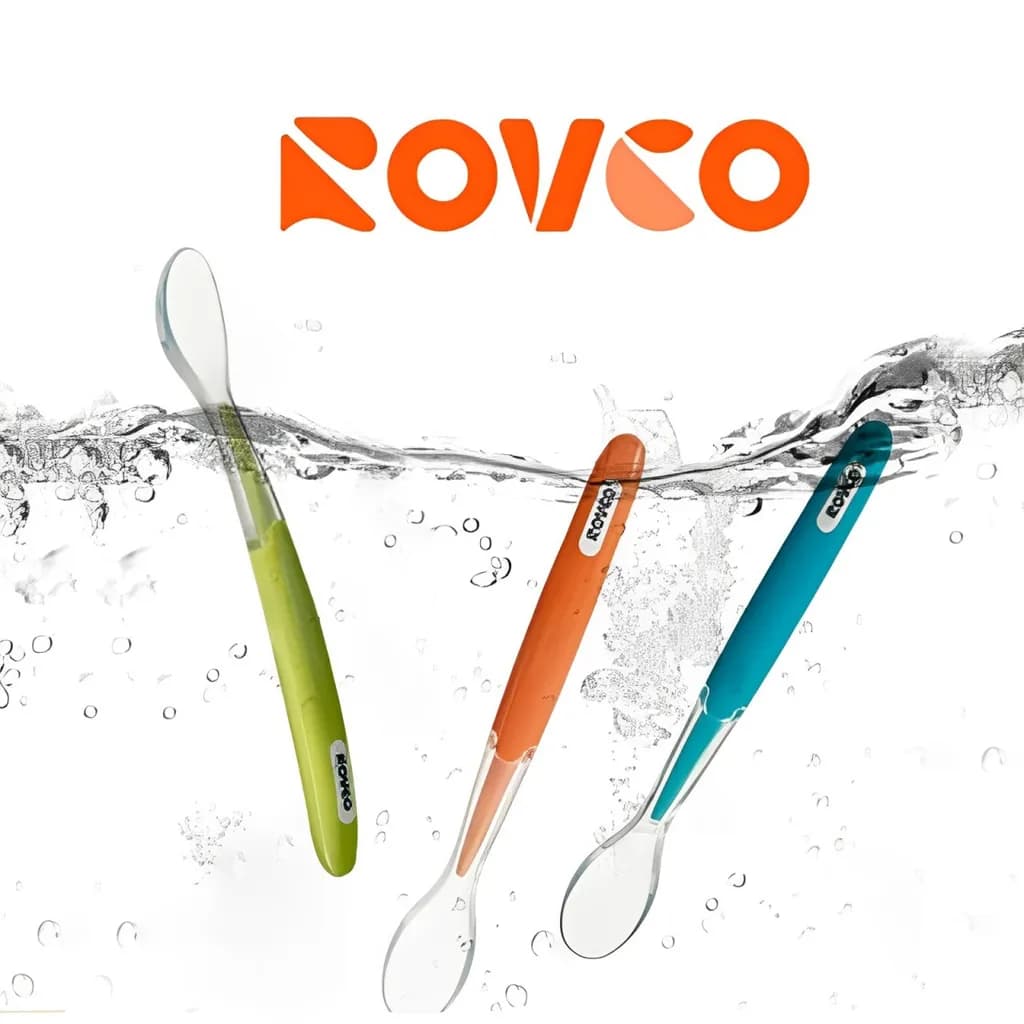 قاشق تکی سر سیلیکون قابدار روکو Rovco — تصویر ۳