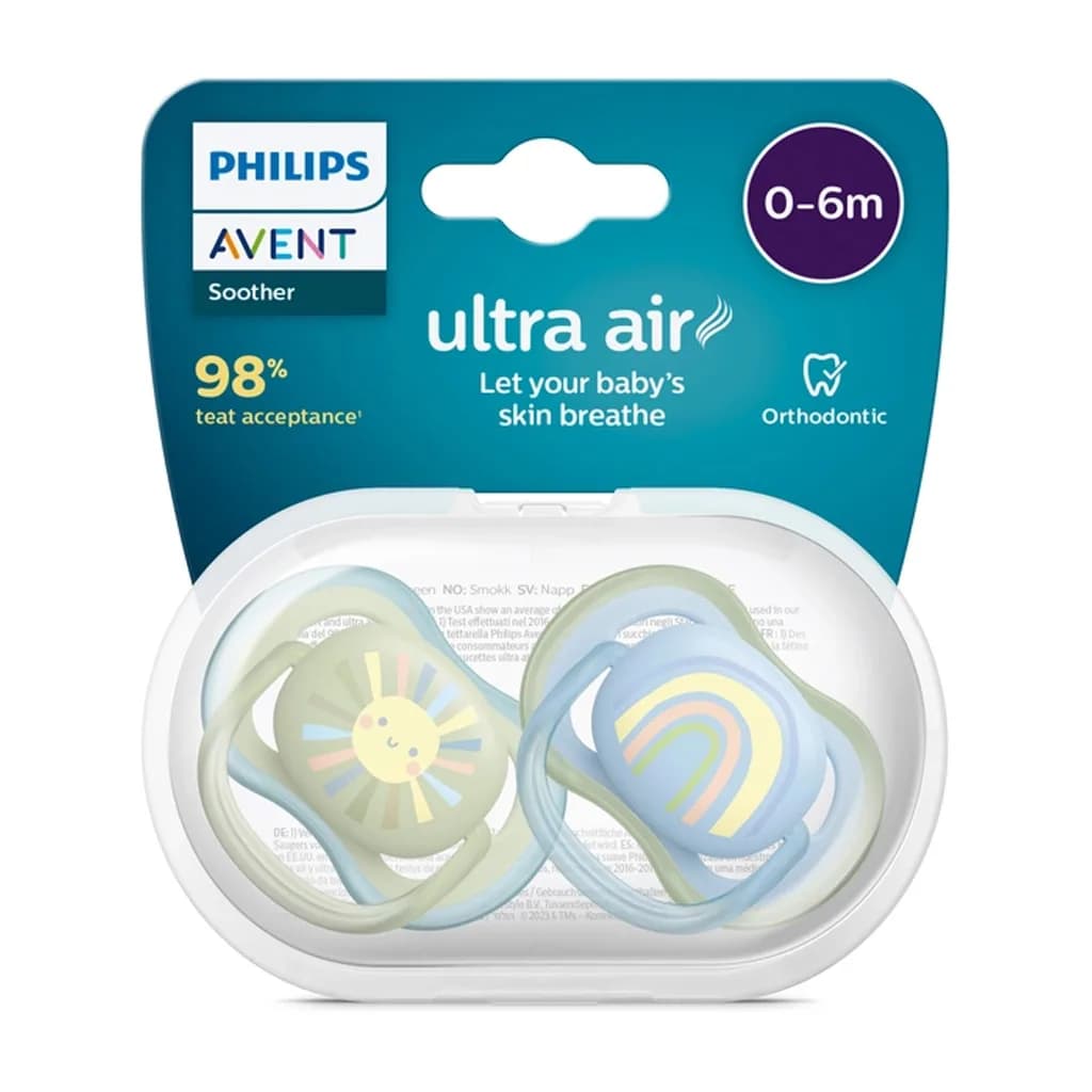 پستانک ارتودنسی فیلیپس اونت Ultra Air ماه 6-0