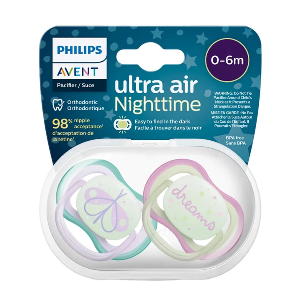 پستانک اونت Ultra Air مدل شبرنگ 0-6 ماه