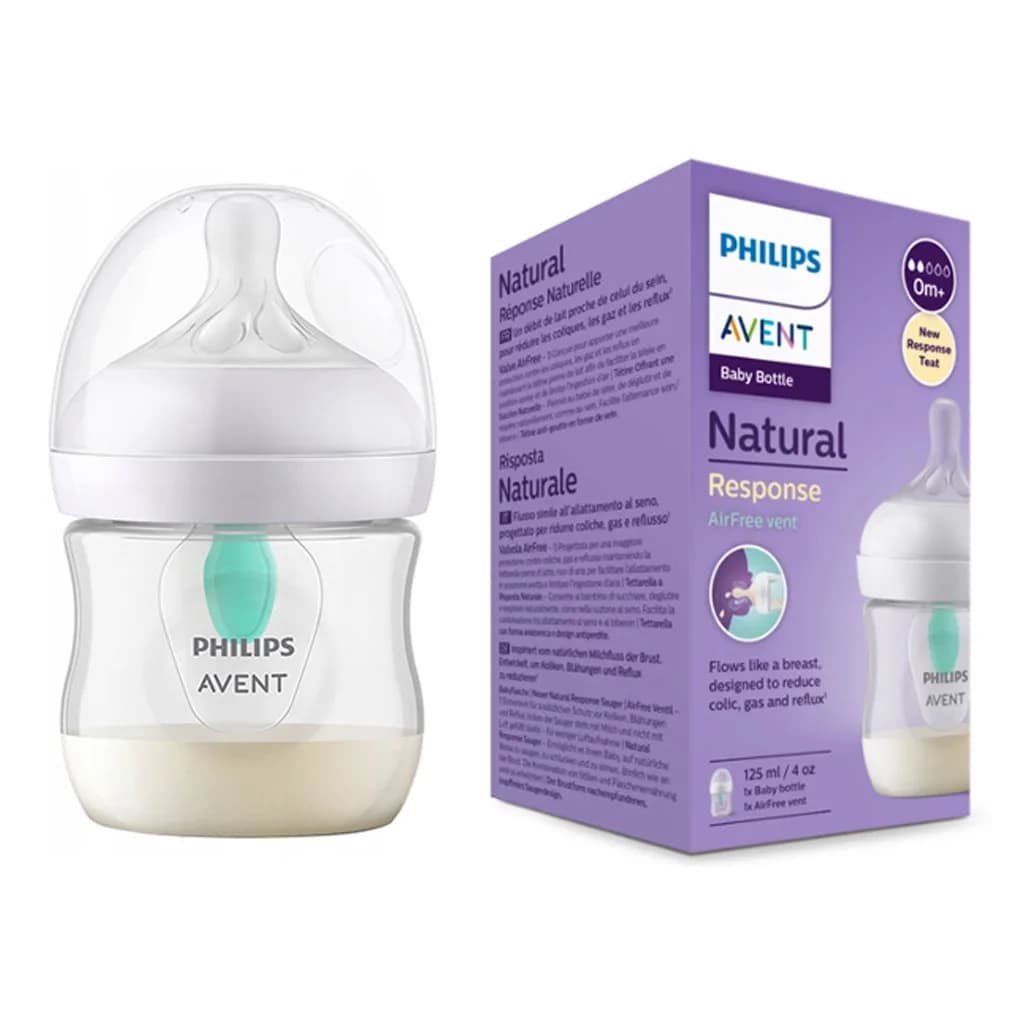 شیشه شیر سوپاپدار ریسپانس 125میل اونت Avent — تصویر ۶