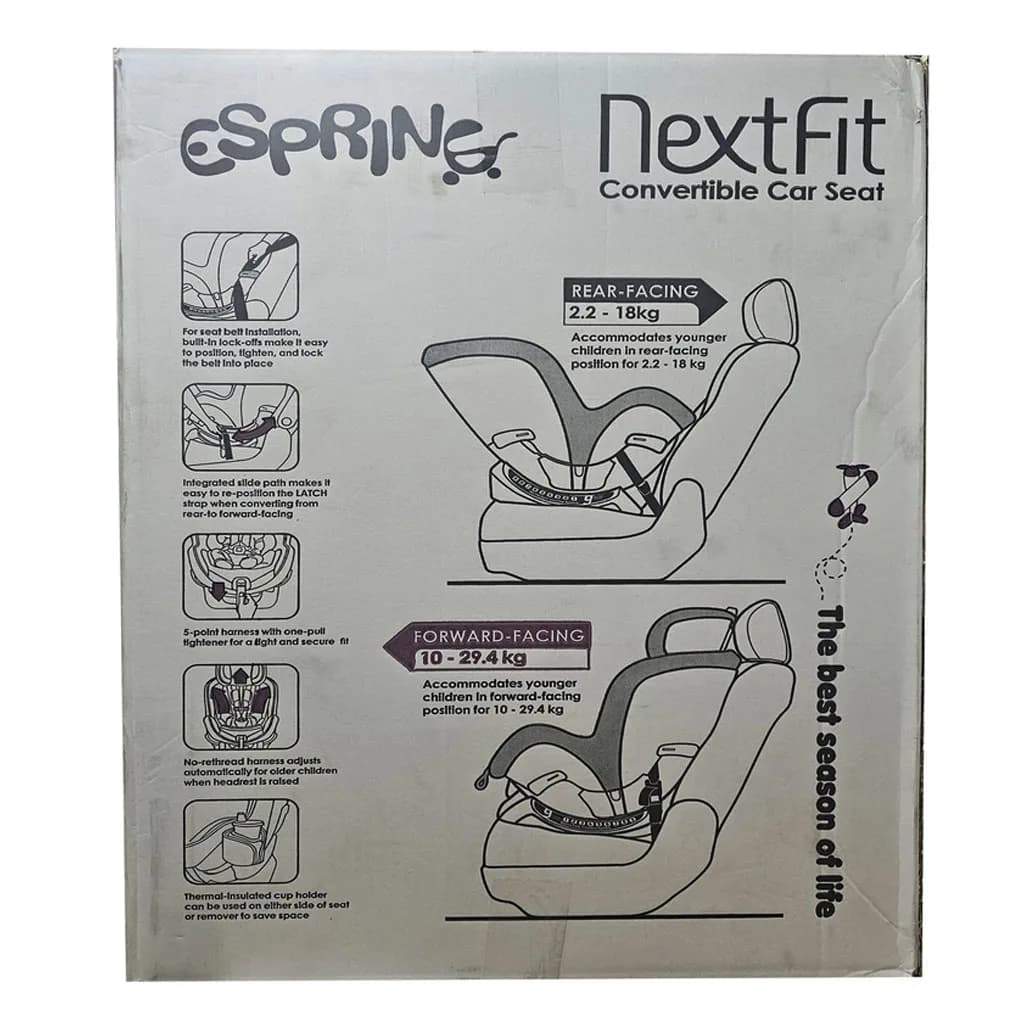 صندلی ماشین کودک اسپرینگ مدل NextFit سیستم ایزوفیکس — تصویر ۲