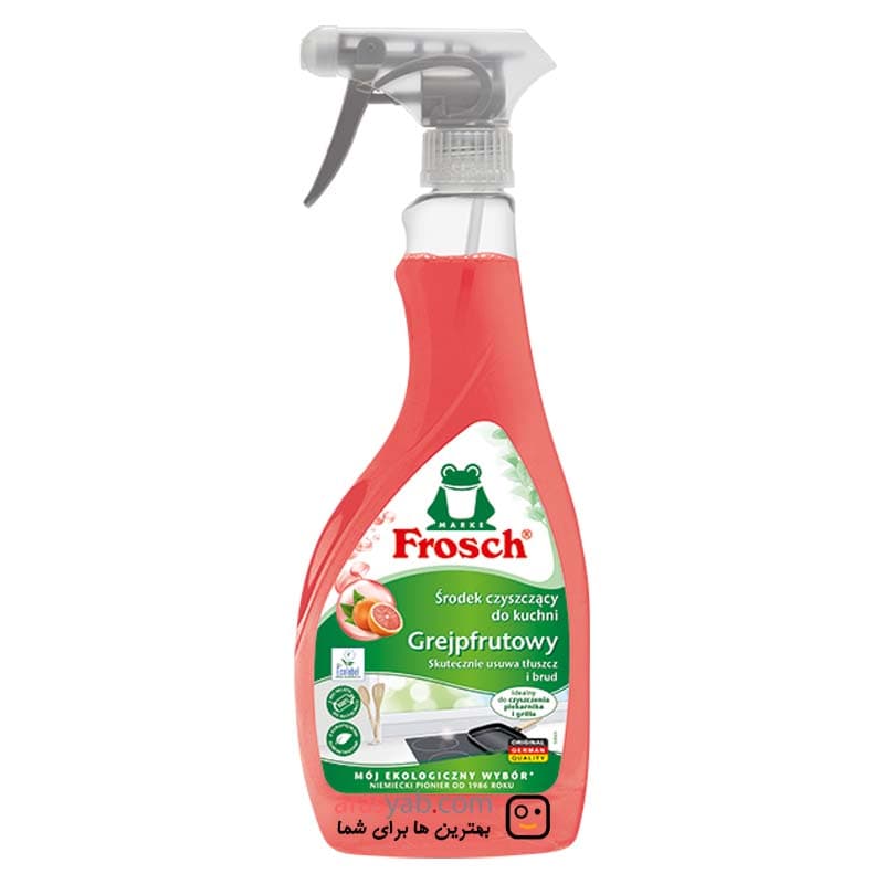 اسپری چربی زدا فرش آلمان رایحه گریپ فروت Frosch — تصویر ۴