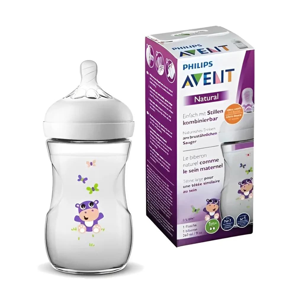 شیشه شیر نچرال 2قطره جعبه ای 260میل اونت Avent — تصویر ۸