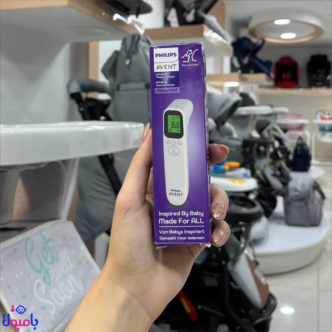 تب سنج دیجیتالی لیزری کودک اونت Philips Avent — تصویر ۲
