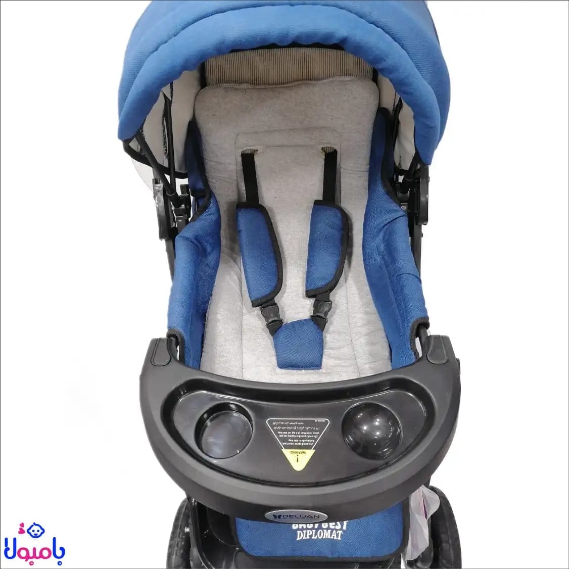 سرویس کالسکه و کریر به همراه کیف مادر baby best آبی — تصویر ۳