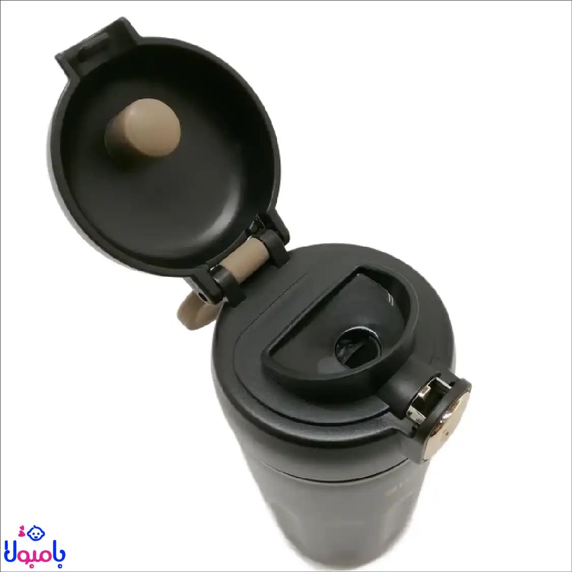 فلاسک دوکاره استیل 450میل BKKL مدل شیاردار — تصویر ۴