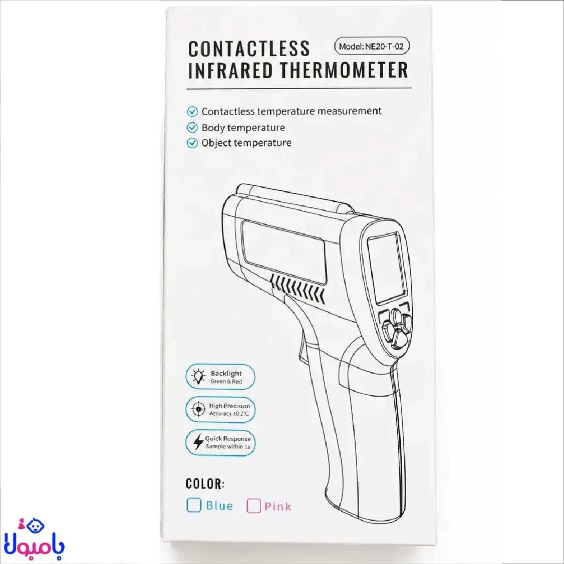 تب سنج تفنگی لیزری کودک مدل NB20-T-02 — تصویر ۳