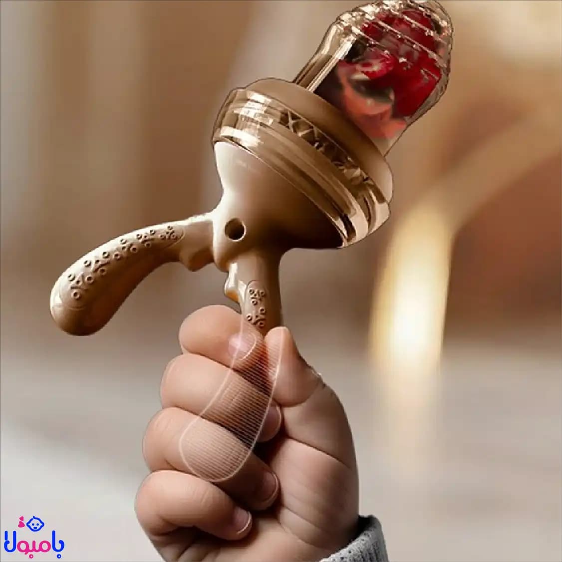 پستانک میوه خوری سیلیکونی درپوش دار هی اور شی — تصویر ۴