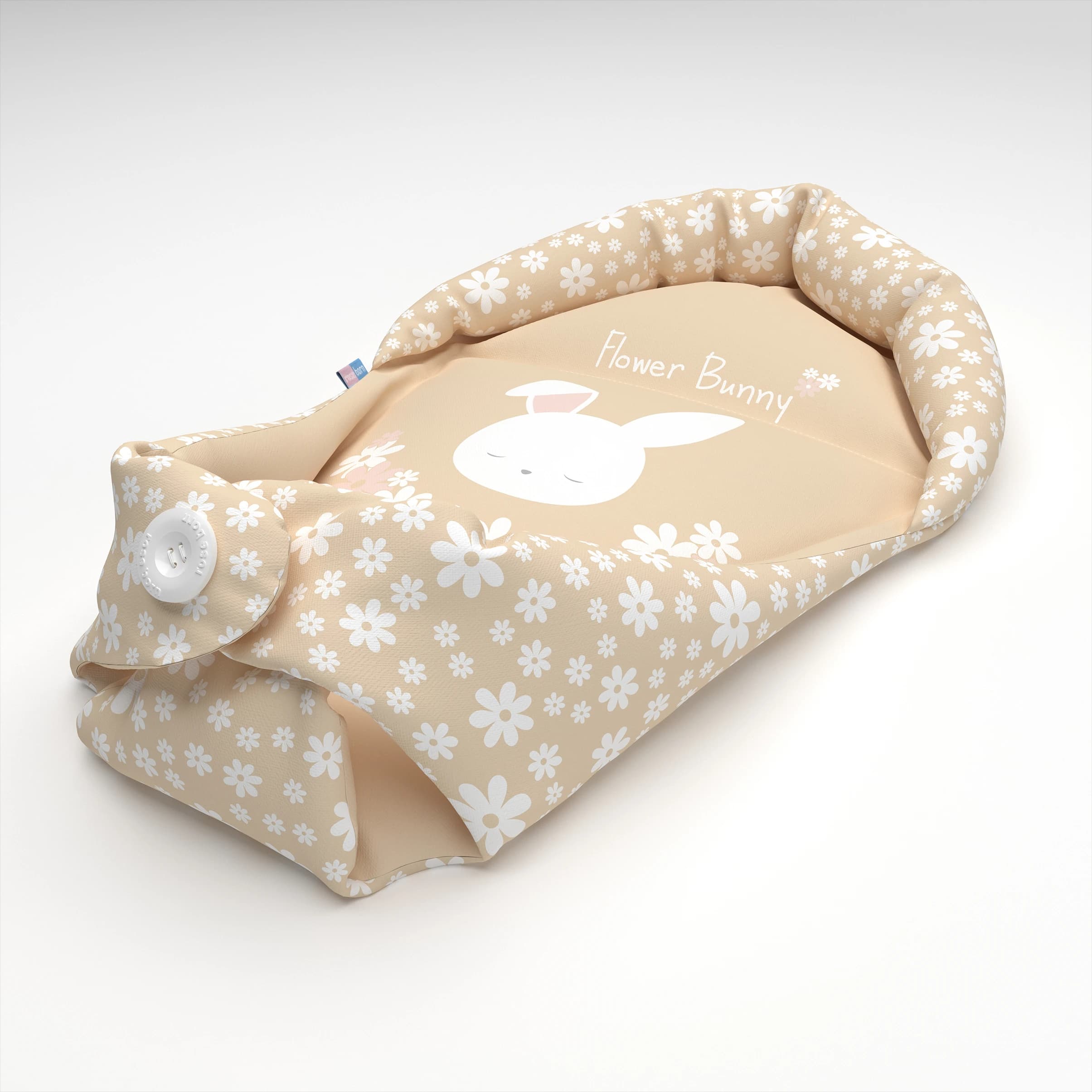 آغوشی سوئیسی نوزاد رزبرن طرح Flower Bunny