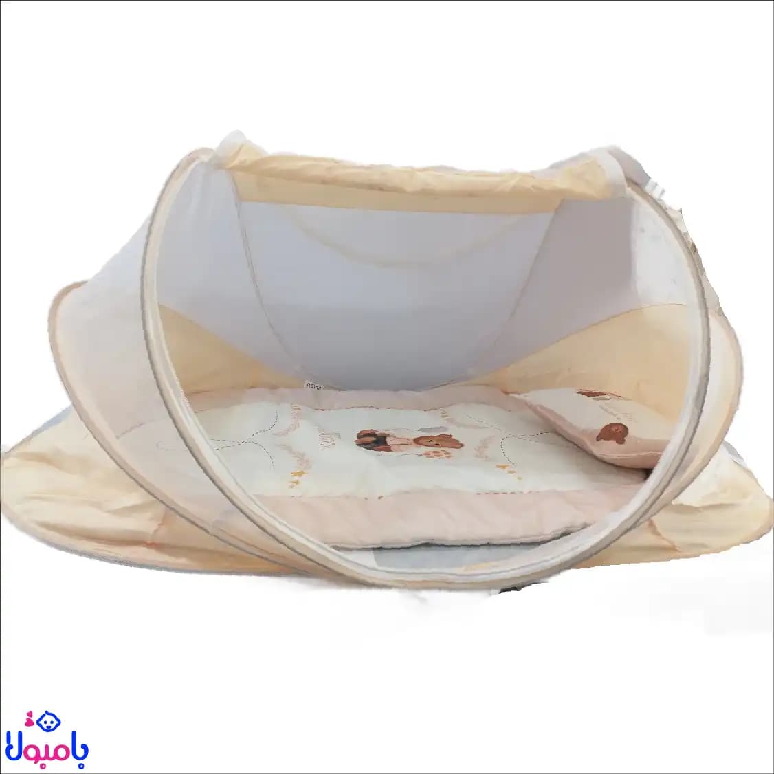 پشه بند تشک دار نوزاد مخمل58*90سانتی متر — تصویر ۵
