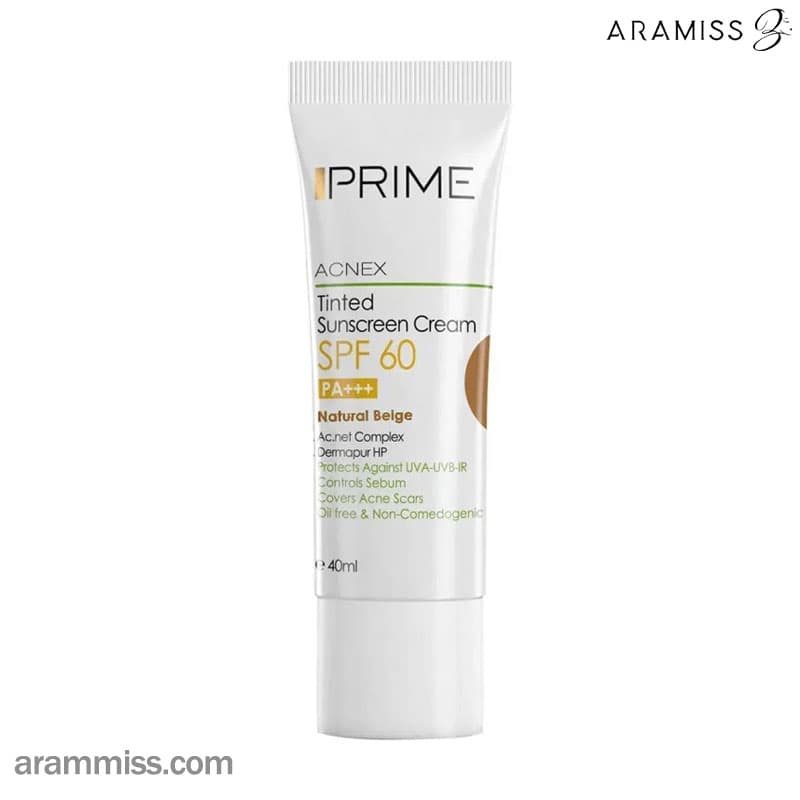 ضد آفتاب رنگی پوست چرب پرایم Prime Acnex SPF60