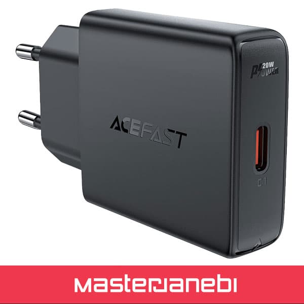 شارژر دیواری ایس فست ACEFAST A65 PD20W GaN Fast Charger توان 20 وات