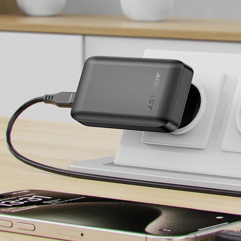 شارژر دیواری ایس فست ACEFAST A100 PD65W GaN Fast Charger توان 65 وات — تصویر ۱۲
