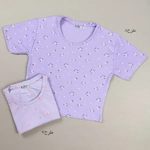 کراپ یقه گرد طرح ZARA — تصویر ۴