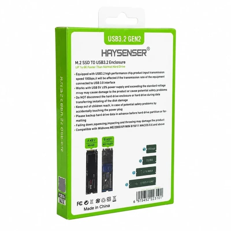 باکس هارد M.2 NVMe و NGFF هایسنسر Haysenser HY-M1051 — تصویر ۴
