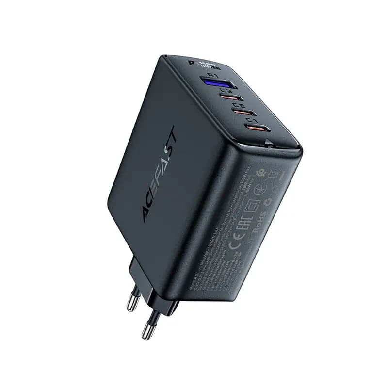 شارژر دیواری ایس فست ACEFAST A37 PD100W GaN Fast Charger توان 100 وات همراه با کابل — تصویر ۴