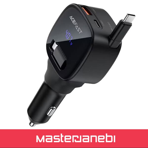 ACEFAST B17 95W Fast Charger شارژر فندکی ایس فست توان 95 وات همراه با کابل متصل