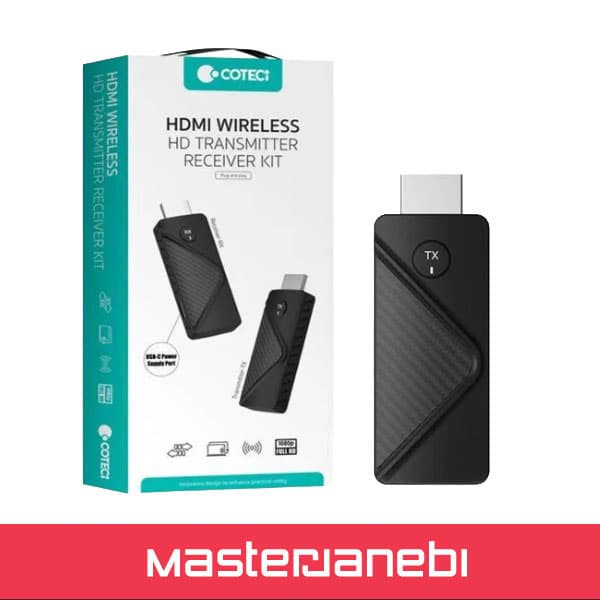 کیت فرستنده و گیرنده تصویر بی سیم HDMI کوتسی COTECi OF-049 Wireless HDMI Kit — تصویر ۴