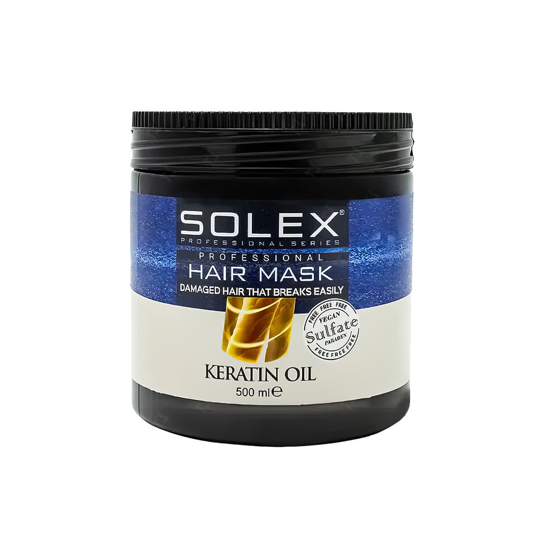 ماسک مو فاقد سولفات سولکس مدل Keratin oil حجم 500 میلی لیتر
