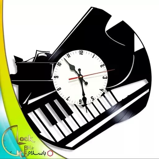 ساعت دیواری طرح پیانو کد 208 (پس کرایه)