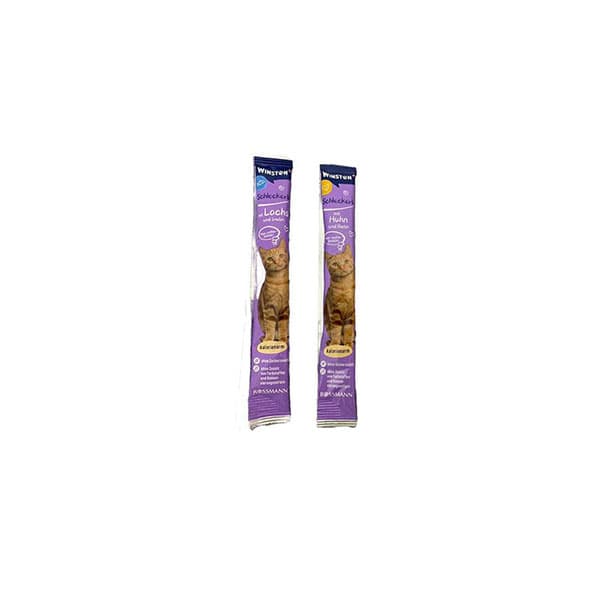 بستنی گربه وینستون Winston با طعم مرغ و ماهی سالمون تعداد 8 عدد — تصویر ۲