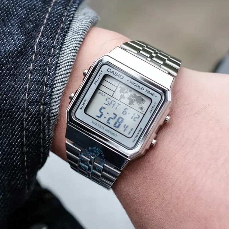 ساعت مچی مردانه زنانه کاسیو (CASIO) جنرال مدل A500WA-7DF — تصویر ۶