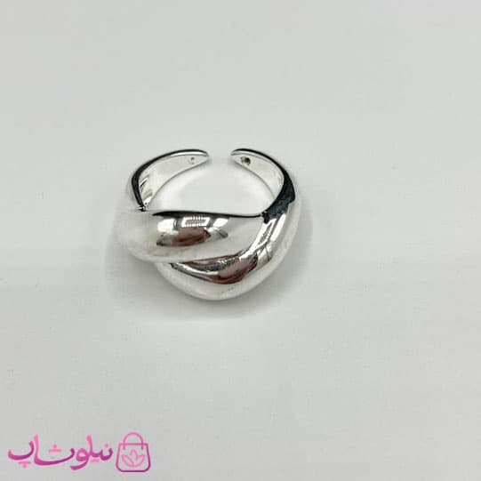 انگشتر زنانه طرح ساده آبکاری نقره کد 150