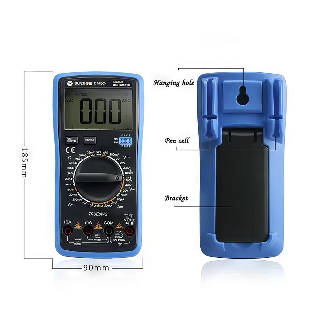 مولتی متر دیجیتال سانشاین مدل DT-890N — تصویر ۴