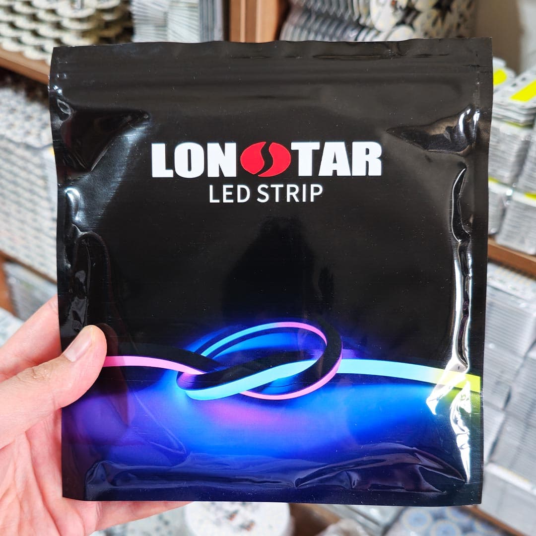 ریسه نواری SMD تراکم 120 سفید آفتابی 12 ولت رول 10 متری برند لان استار LONSTAR — تصویر ۲