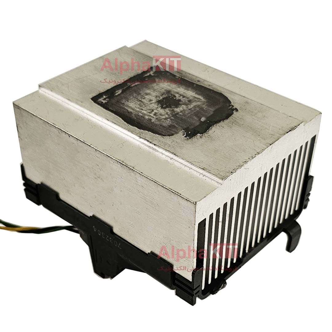 هیت سینک آلومینیومی فن دار 85x70x40mm استوک مناسب چیپ های 50 وات — تصویر ۳