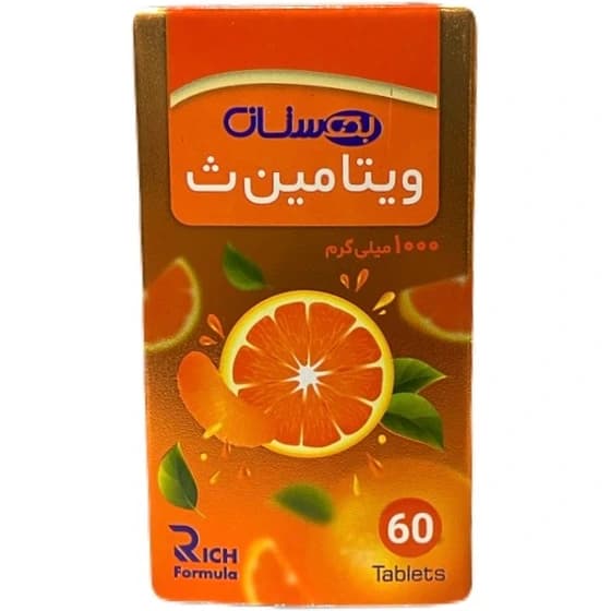 قرص ویتامین ث بهستان 1000 میلی گرم 60 عددی