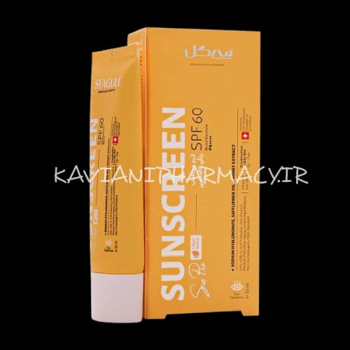 کرم ضد آفتاب سی گل اس پی اف 60 فاقد چربی ۵۰ میل