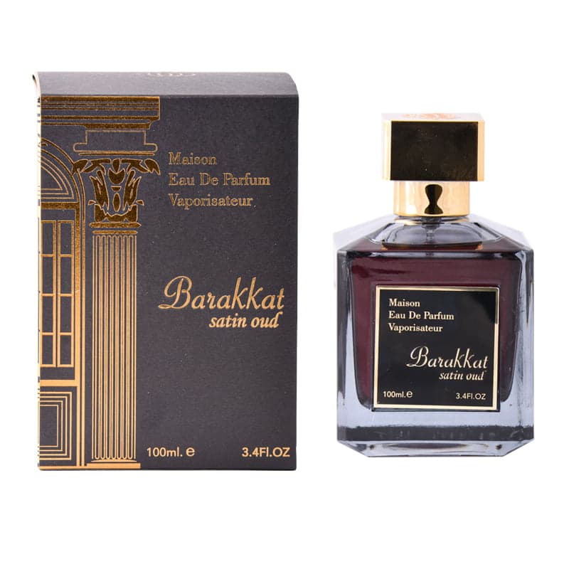 عطر ادکلن باکارات مشکی ساتین عود شرکتی فراگرنس ورد مدل Barakkat Satin Oud حجم 100 میل
