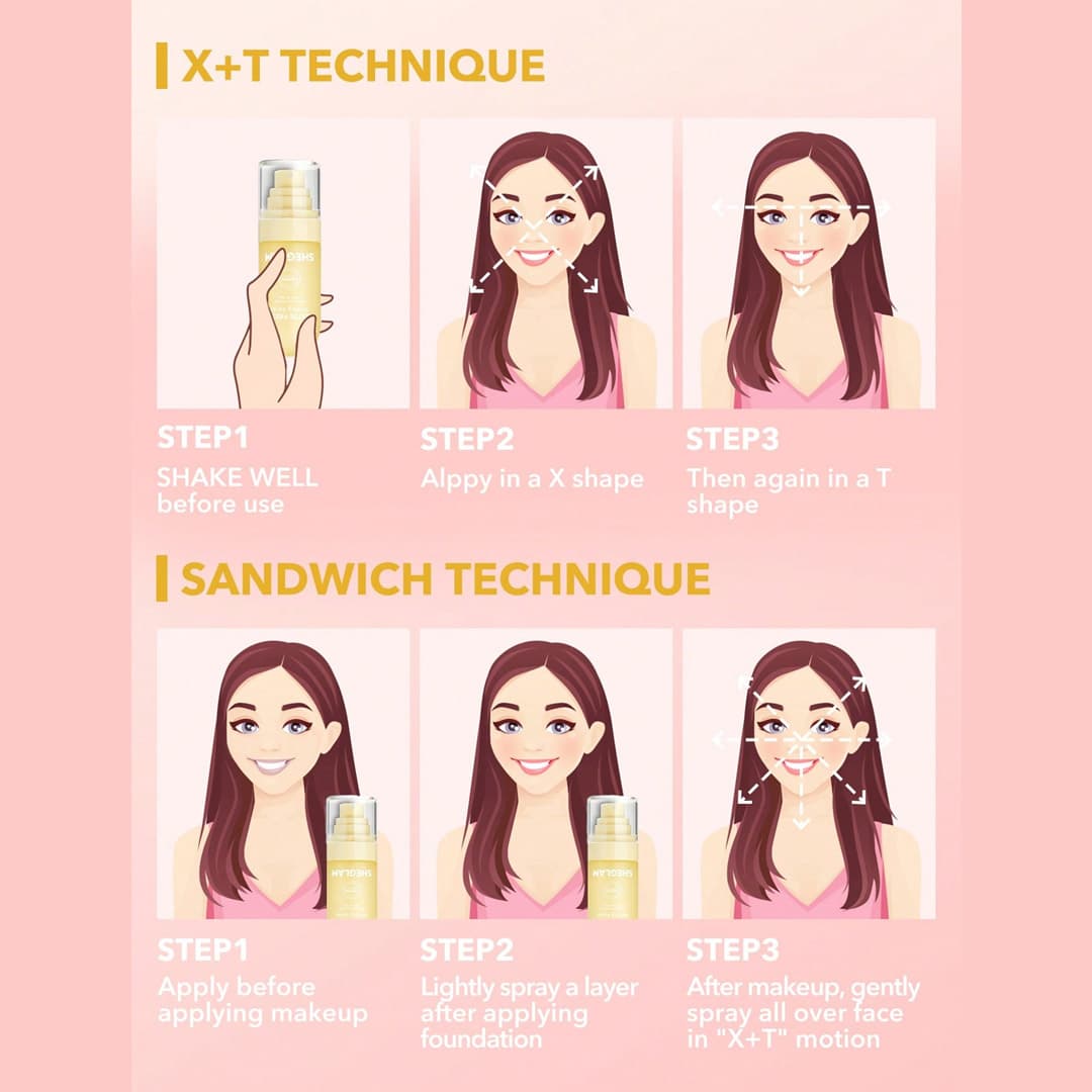 اسپری تثبیت کننده آرایش شیگلم مدل Matte Fresh — تصویر ۵
