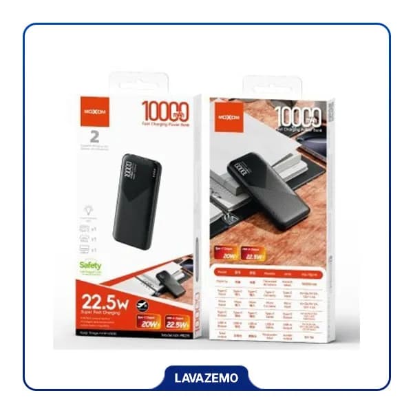 پاوربانک 10000mAh موکسوم مدل MX-PB2022