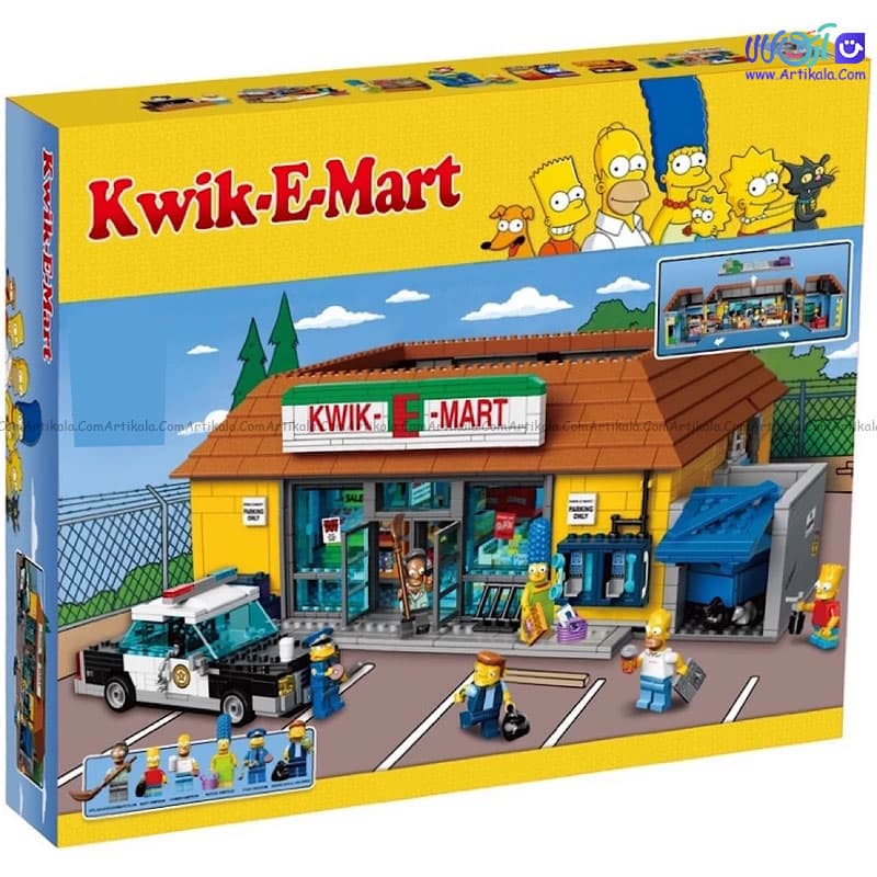 لگو سیمپسون ها مدل فروشگاه KWIK-E-MART کد D3016