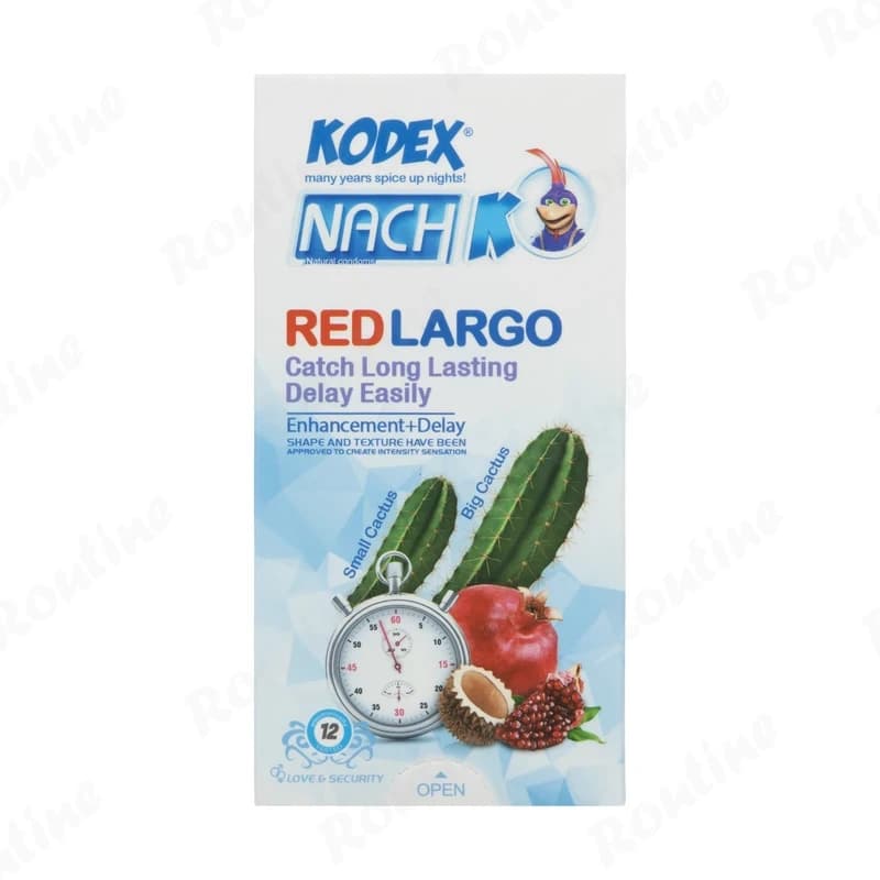 کاندوم کلاسیک مدل Red Largo کدکس 12 عددی