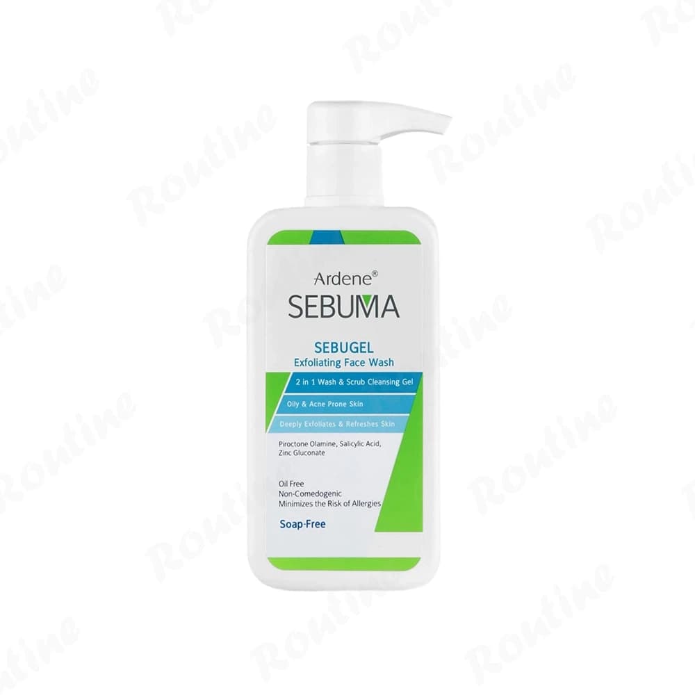 ژل شوینده و اسکراب صورت پوست چرب آردن سبوما 350 میلی‌لیتر