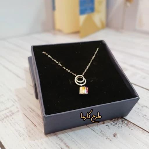 گردنبند نقره سواروفسکی مجموعه 2