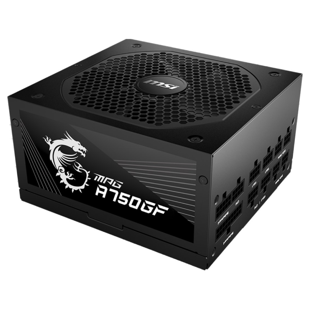 منبع تغذیه کامپیوتر ام اس ای مدل MSI MPG A750GF GOLD کارکرده