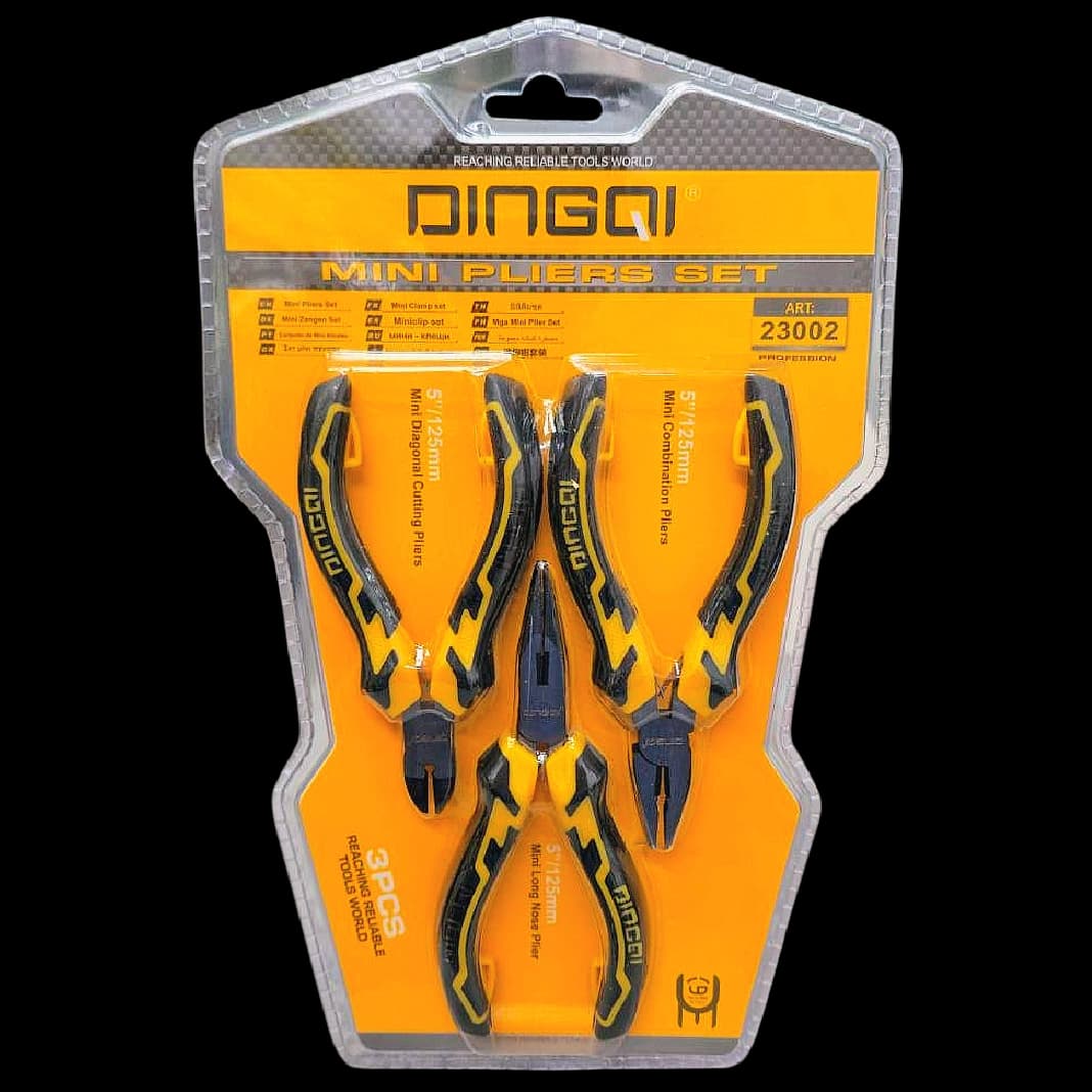 ست انبرآلات الکترونیکی 3 عددی 23002 DINGQI