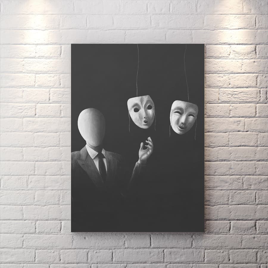 تابلو شاسی طرح ماسک مافیا WAs-1429