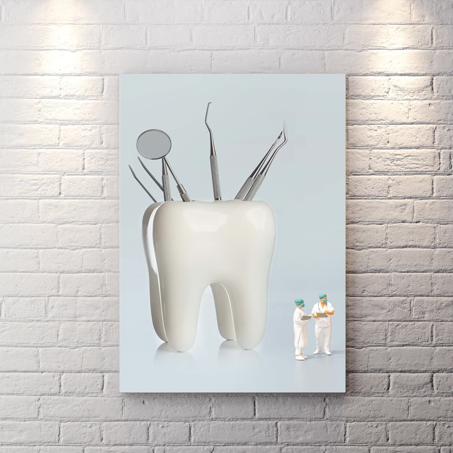 تخته شاسی طرح دندان برای مطب BAs-9703