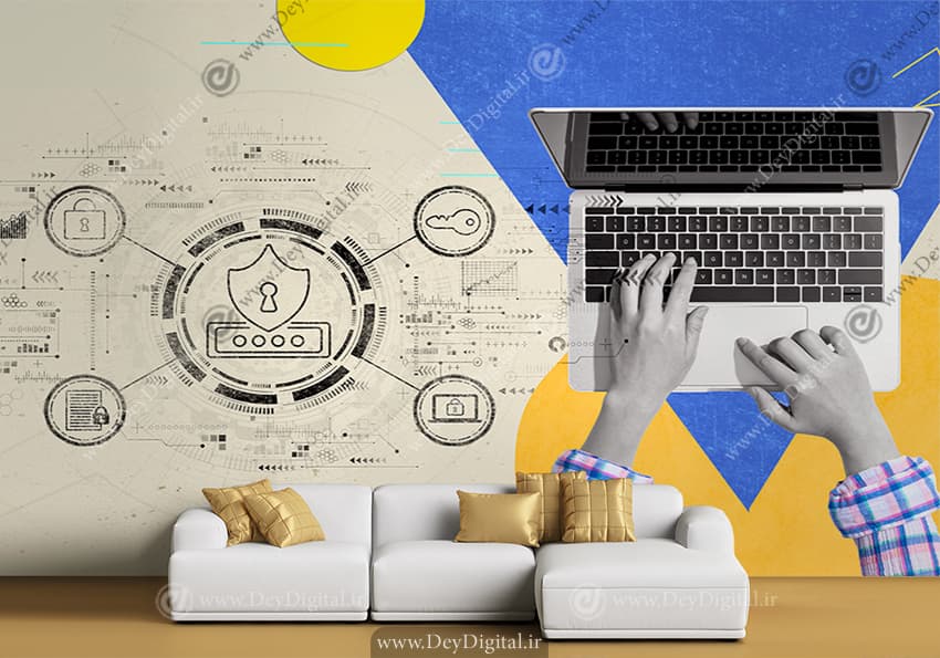 پوستر دیواری برای دفتر امنیت شبکه WA-2555