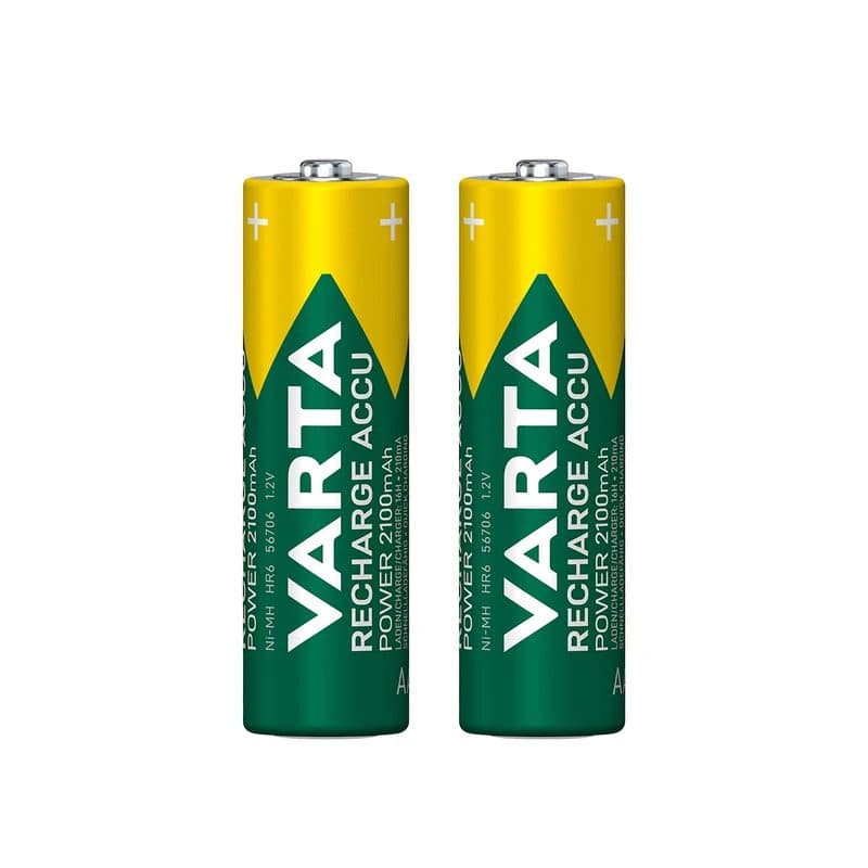 باطری قلمی قابل شارژ وارتا مدل ACCU power Ready-to-use 2100 بسته دو عددی کد 7996 — تصویر ۲